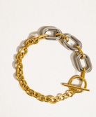 Two-Tone Multi-Chain Bracelet - Madmoizelle Closet