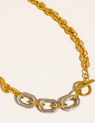 Two-Tone Toggle Link Necklace - Madmoizelle Closet