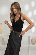 V Neck Sweater Tank - Madmoizelle Closet