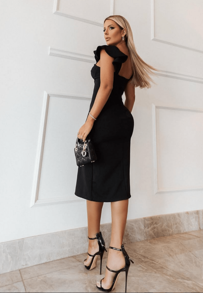 Valentina Sculpting Midi Dress - Madmoizelle Closet