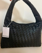 Walter Baker Woven Vegan Leather Margaux Handbag - Madmoizelle Closet