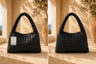 Walter Baker Woven Vegan Leather Margaux Handbag - Madmoizelle Closet