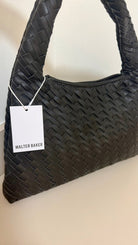 Walter Baker Woven Vegan Leather Margaux Handbag - Madmoizelle Closet