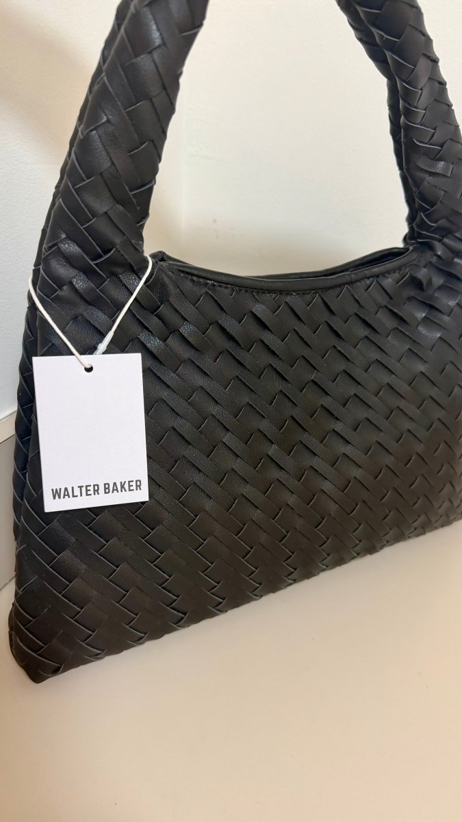 Walter Baker Woven Vegan Leather Margaux Handbag - Madmoizelle Closet