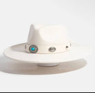 White Western Concho Hat - Madmoizelle Closet