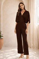 Wide - Leg Wrap Jumpsuit - Madmoizelle Closet