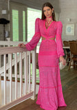 Aline Luxury Pink Dress - Madmoizelle Closet