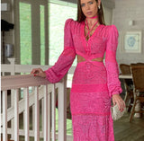 Aline Luxury Pink Dress - Madmoizelle Closet