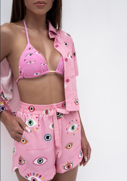 Ametista Greek Eye Beachwear Set - Madmoizelle Closet