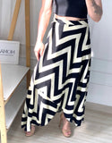 Black and Champagne Envelop Skirt - Madmoizelle Closet