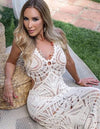 Carrey Crochet Long Dresses - Madmoizelle Closet