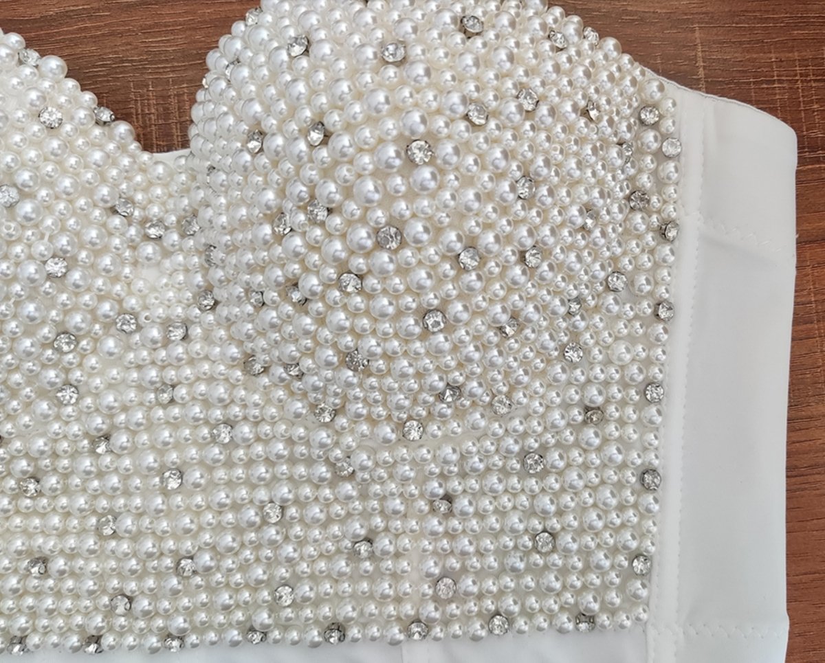 Dina Pearl Corset - Madmoizelle Closet