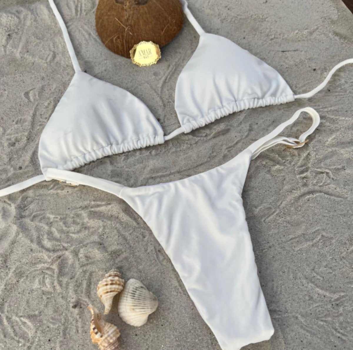 Gi Off White Bikini Set - Madmoizelle Closet