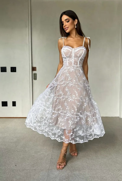 Harlow White Dress - Madmoizelle Closet
