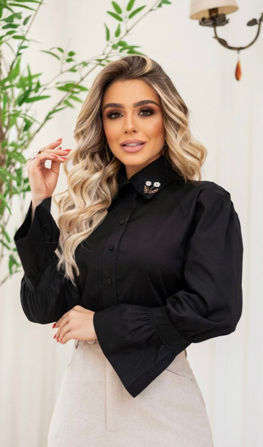 Izadora Embroidered Blouse - Madmoizelle Closet