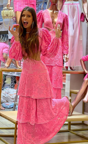 Kate Luxury Pink Dress - Madmoizelle Closet