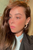 Lorena 18K Gold Filled White Pearl Hoops - Madmoizelle Closet