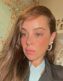 Lorena 18K Gold Filled White Pearl Hoops - Madmoizelle Closet