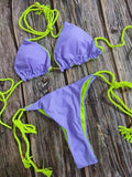 Sand Lavander Reversible Bikini Set - Madmoizelle Closet