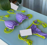 Sand Lavander Reversible Bikini Set - Madmoizelle Closet