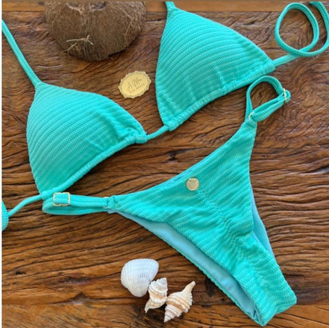 Santorine Acqua Green Set - Madmoizelle Closet