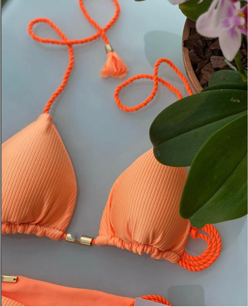 Sonia Orange Bikini - Madmoizelle Closet