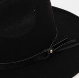 Tiana Thin Strap Fashion Fedora Hat - Madmoizelle Closet